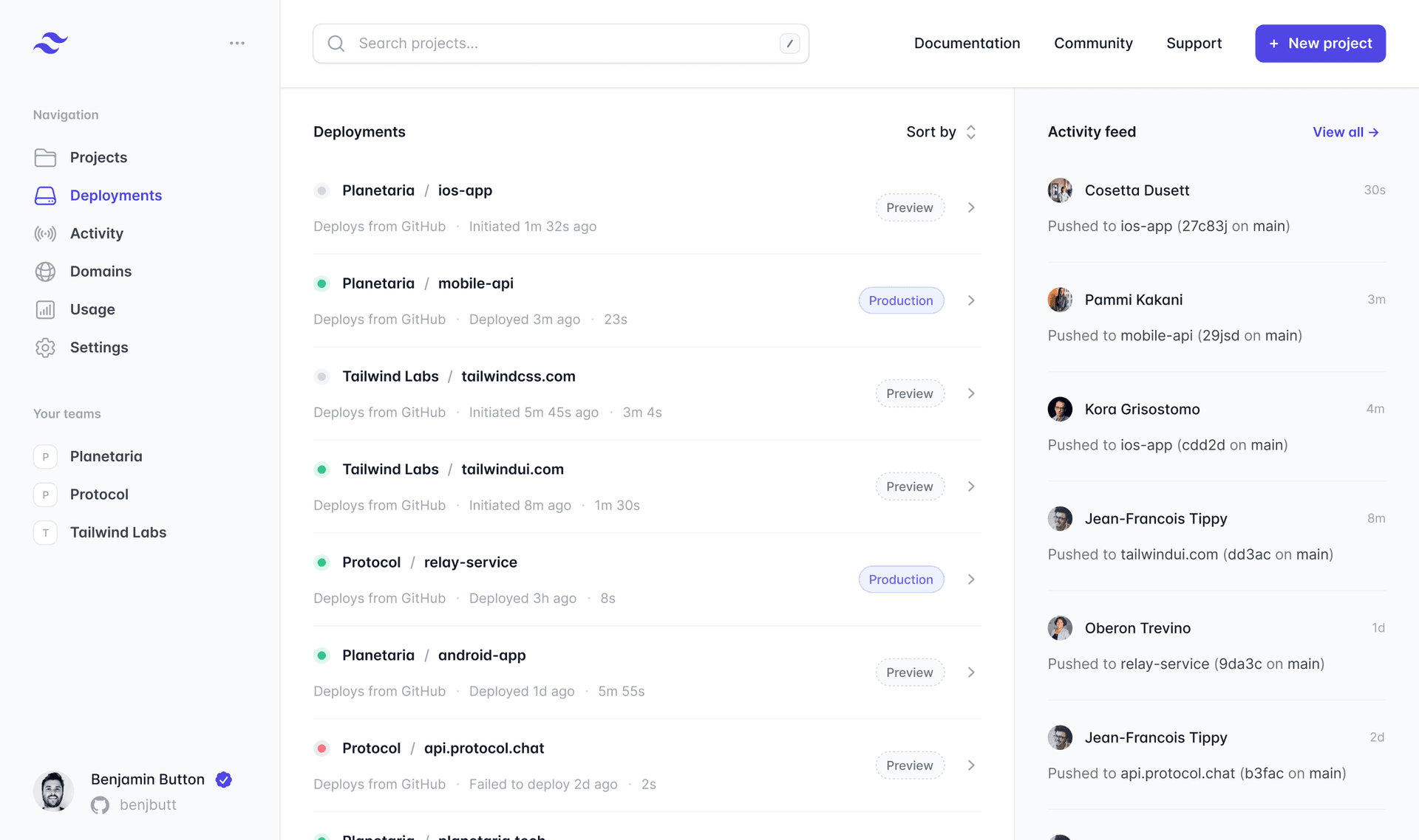 Job posting workflow screenshot